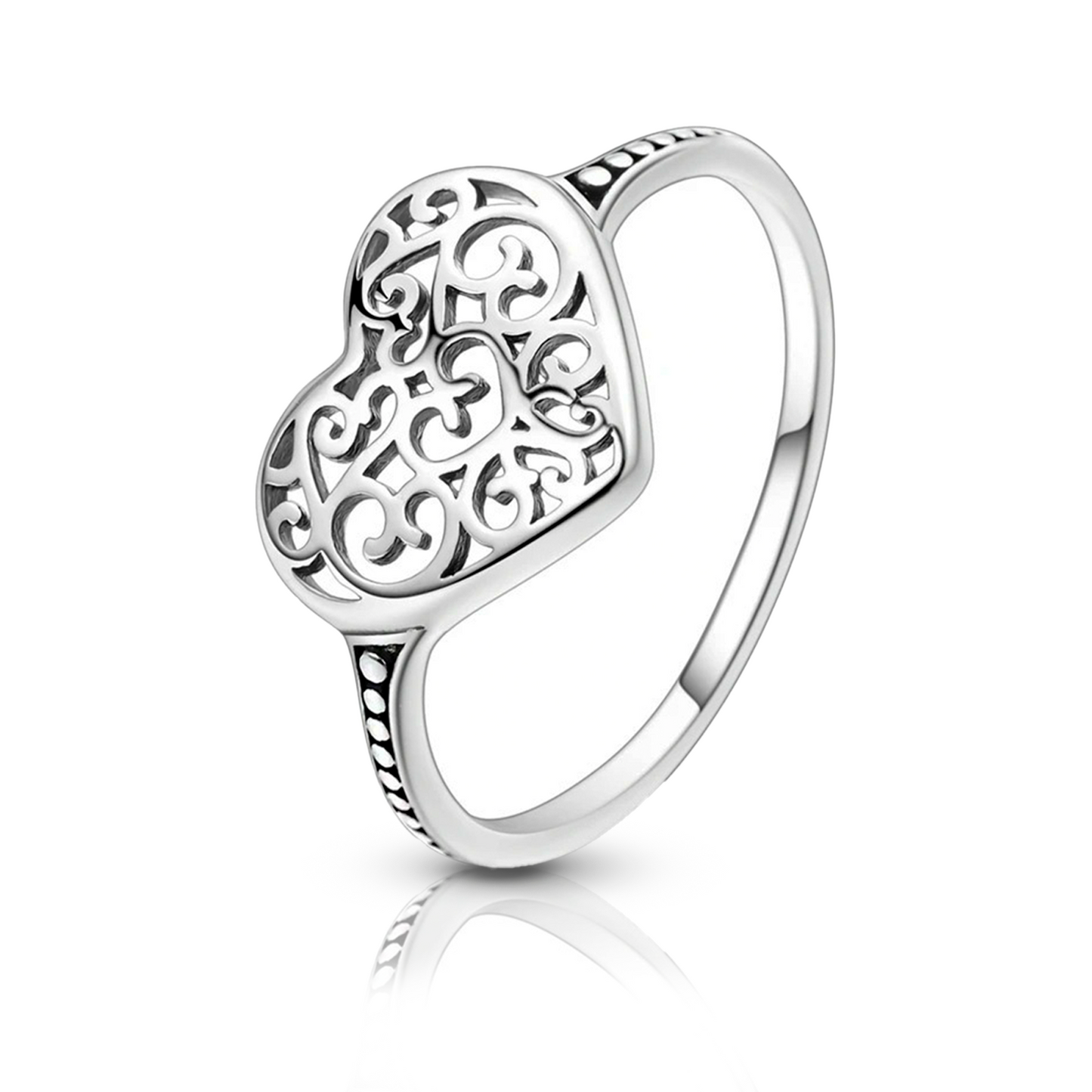 Anel de Prata Noble Amour