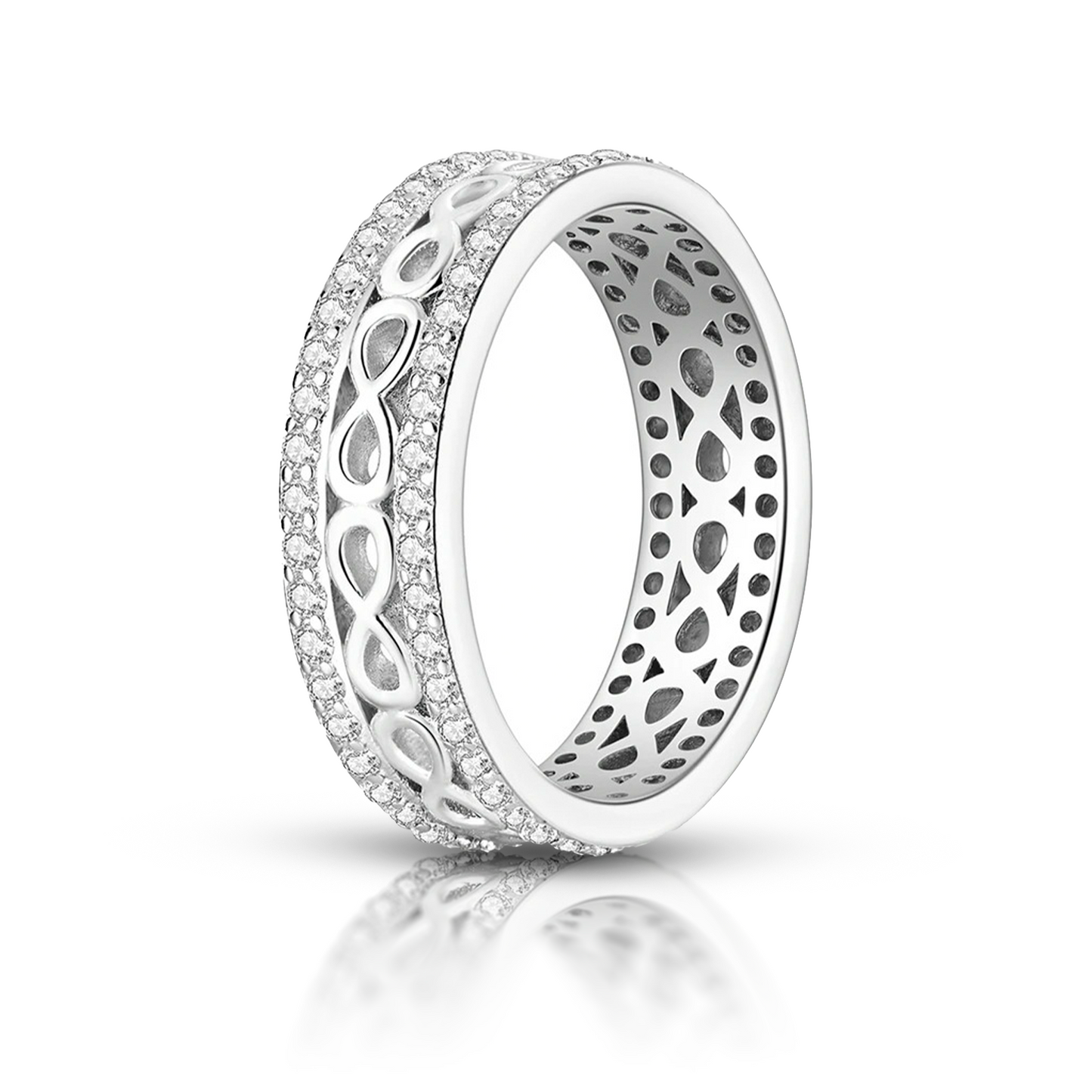 Anel de Prata Infini Brillant