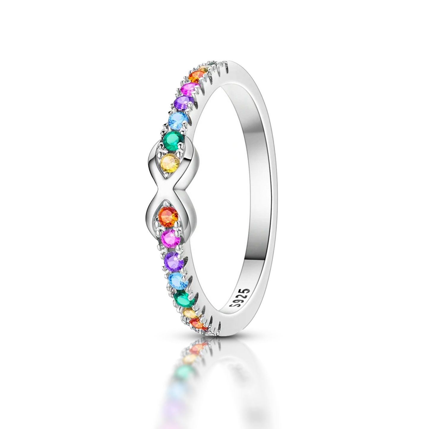 Anel de Prata Arco Ciel