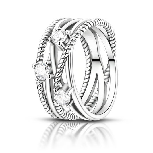 Anel de Prata Tresse