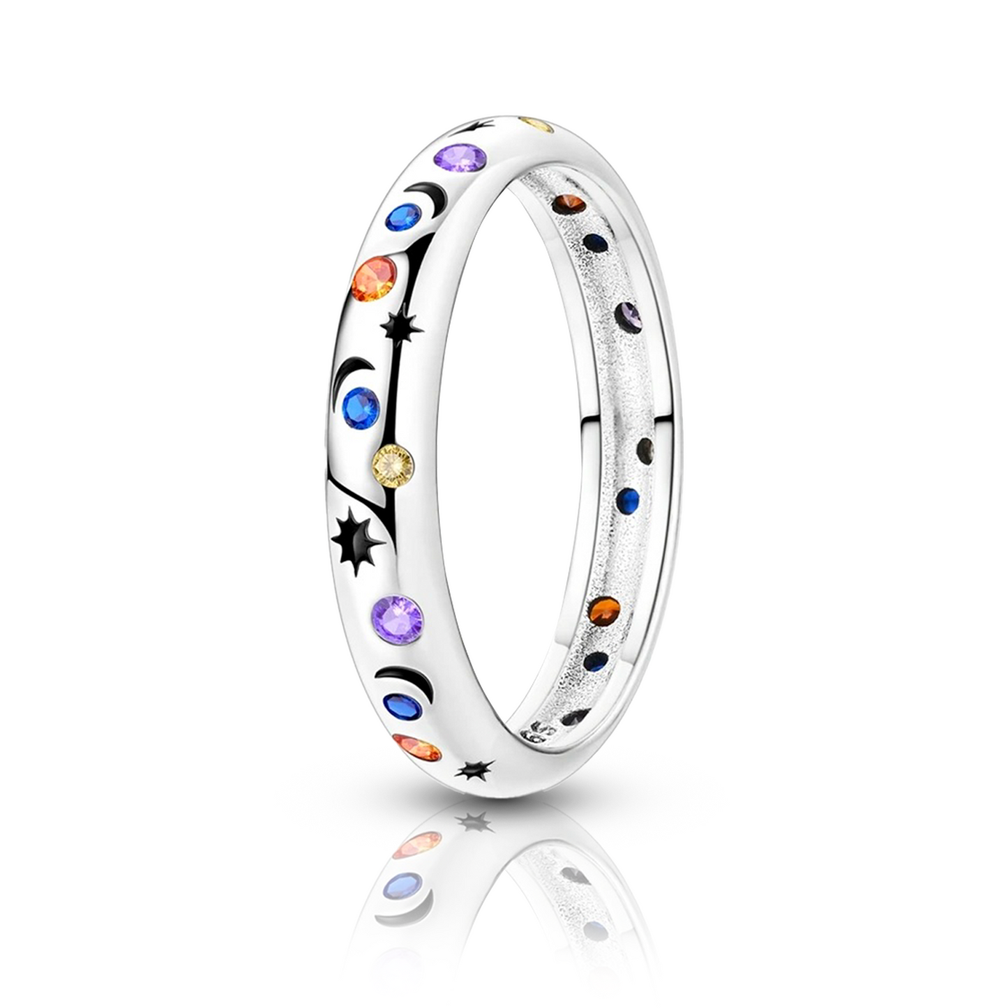 Anel de Prata Étoile Filante