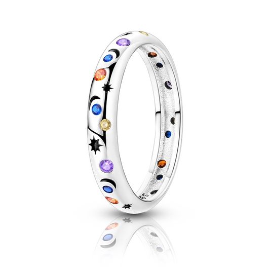 Anel de Prata Étoile Filante