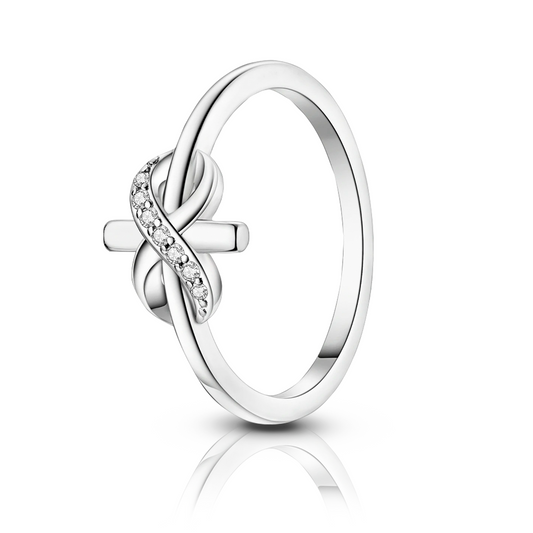 Anel de Prata Perle Infini